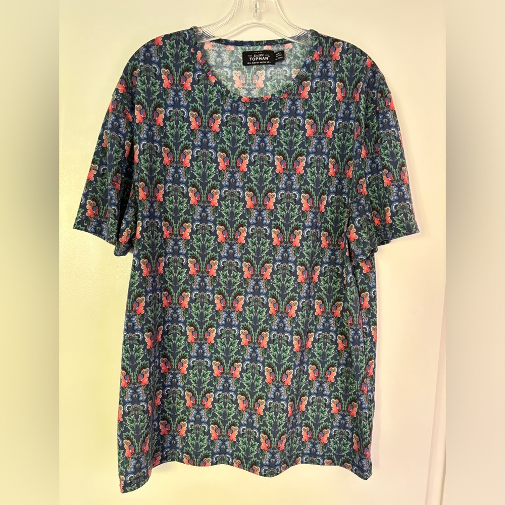 Topman paisley t-shirt - blue - large